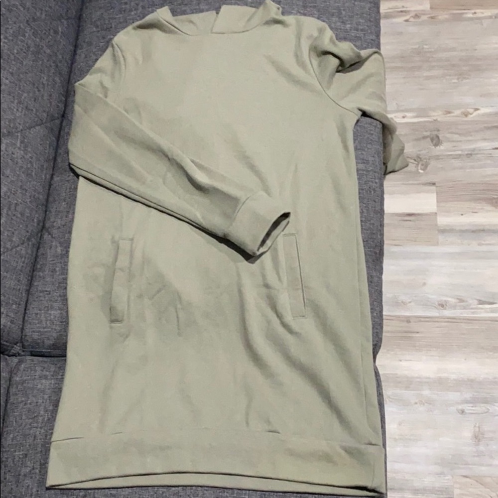 Hooded sweater dress